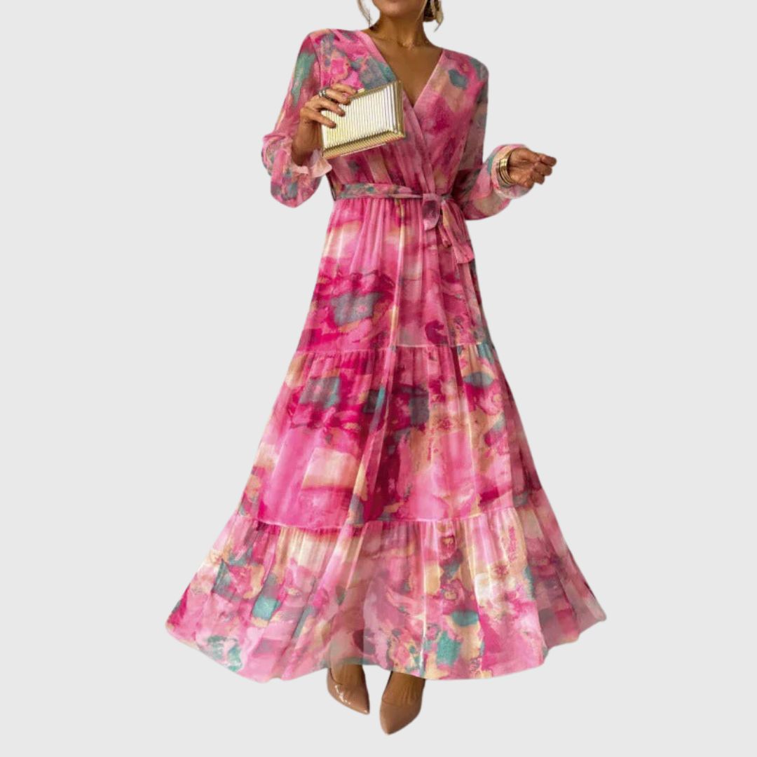 Taylor – Pleated Maxi Dress with Soft Movement