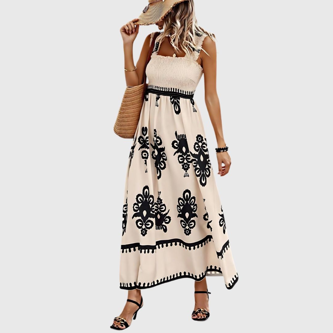 Valerie – Lightweight Printed Dress with a Soft, Sleeveless Cut