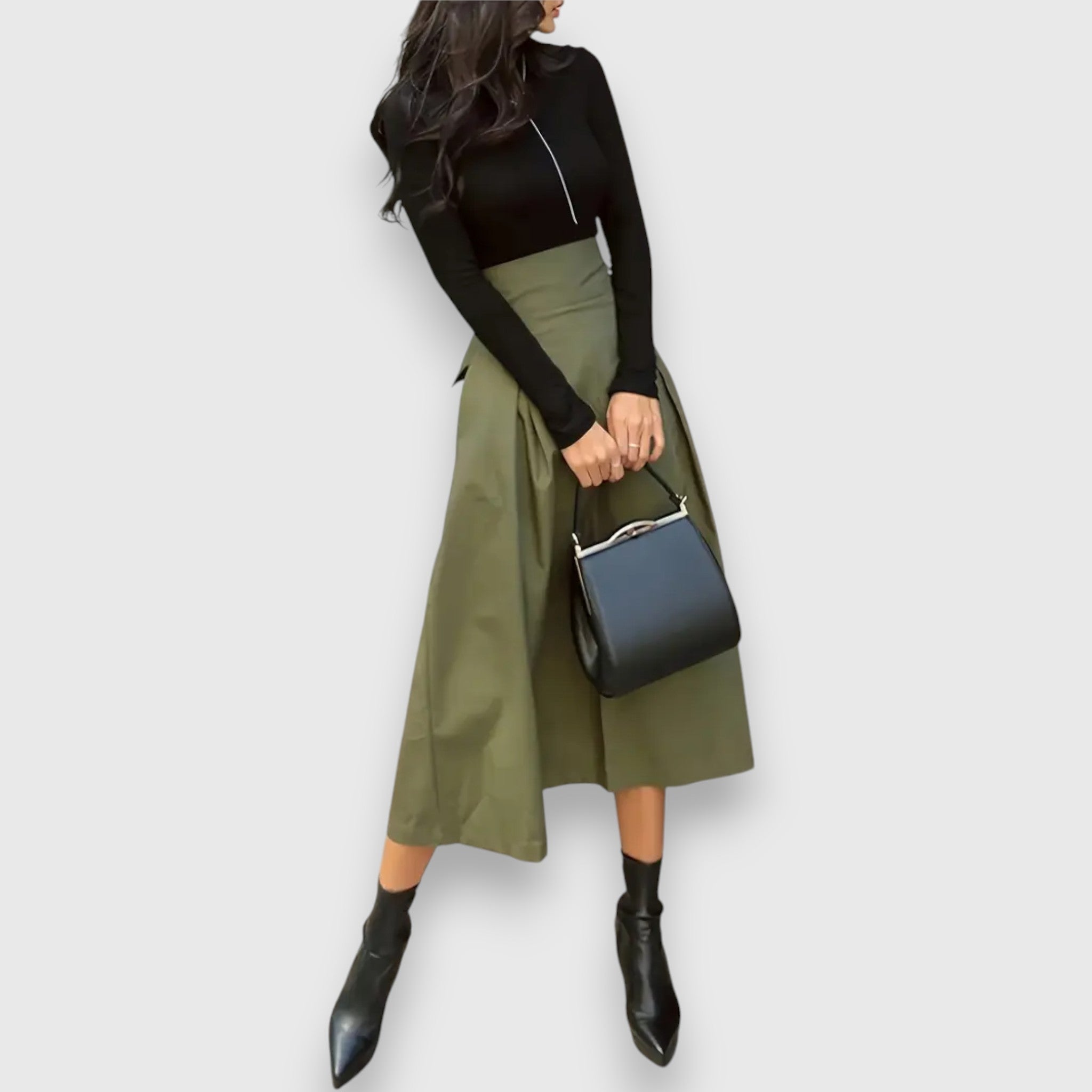 Estelle – Flowy Midi Skirt with Refined Simplicity