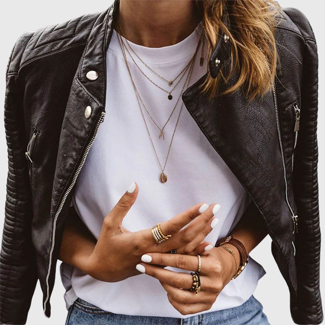 Diana - Leather jacket for timeless style
